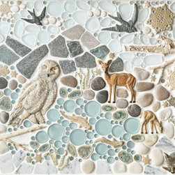 After the Snowfall | Snow Dog Collection - Mosaic Tile