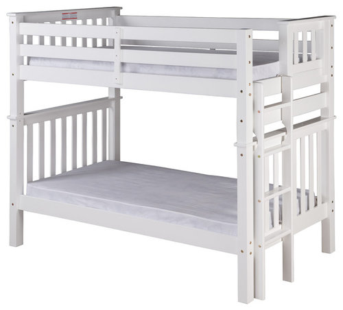 Bunk Bed Weight Capacity Santa Fe Mission Tall Bunk Bed Twin Over End Ladder White More Info
