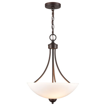 Ivey Lake 3-Light Pendant In Rubbed Bronze