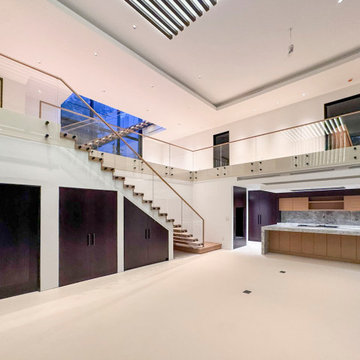Project #126 | Contemporary Staircases with Integrated LEDs & Glass Railing