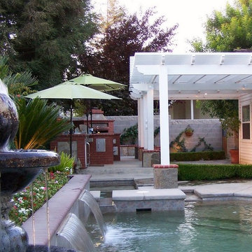 Luxurious outdoor living area.