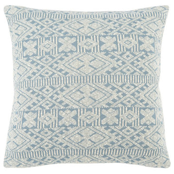 Safavieh Makela Floor Pillow Blue/Beige 24" X 24"