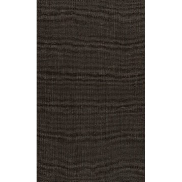 Pata Hand Woven Chunky Jute Brown 4 ft. x 6 ft. Area Rug
