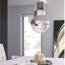 Zuo Gilese 1 Light Ceiling Pendant in Chrome - Products