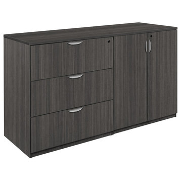 Legacy Stand Up Side to Side Storage Cabinet/ Lateral File- Ash Grey
