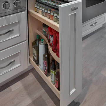 Spice Rack Pull Out Stacked and Standing