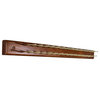 Home Essential Tie Hanger, 30 Tie Bars, Walnut Finish