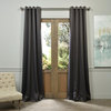 Grommet Blackout Curtain Single Panel, Anthracite Gray, 50"x108"