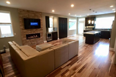 Inspiration for a contemporary living room remodel in Seattle