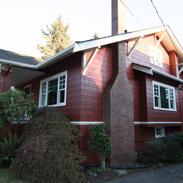 Phinney Ridge Red Craftsman House - Painting