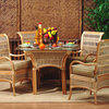 Spice Island 5-Piece Dining Set in Natural, Esprit Robins Fabric