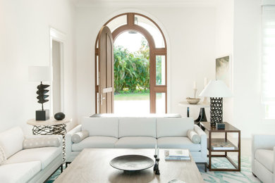 Inspiration for a living room remodel in Miami