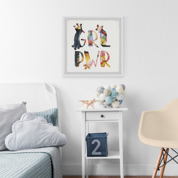 "Girl Power V" Framed Painting Print