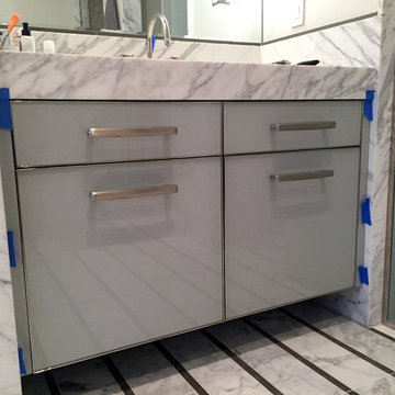 Back Painted Glass Vanity