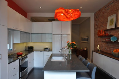 Inspiration for a contemporary kitchen remodel in Toronto