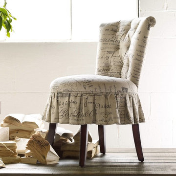 Hooker Furniture Melange Fifi Vanity Chair in Dark Wood