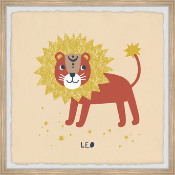 "Leo" Framed Painting Print, 24x24