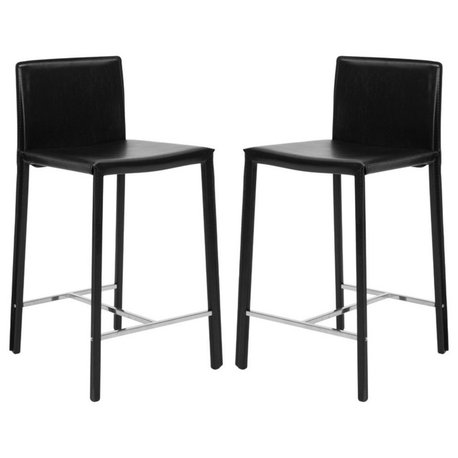 Safavieh Jason 24" Counter Stools, Set of 2, Black