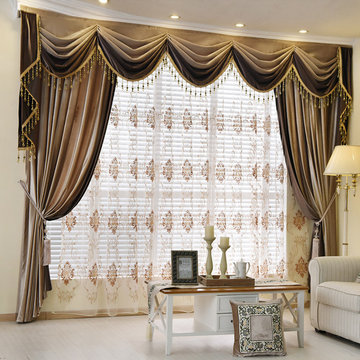 Denali Chenille Velvet Valance Curtains