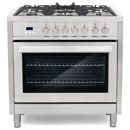 Cosmo COS-F965 36 in. Stainless Steel Dual Fuel Range - Liquid Propane