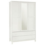 Bentley Designs - Atlanta White Painted Furniture Triple Wardrobe - Atlanta White Painted Triple Wardrobe features simple clean lines and a timeless style. The range is available in two tone, white painted or natural oak options, to suit any taste. Also manufactured with intricate craftsmanship to the highest standards so you know you are getting a quality product.