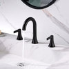 Luxier WSP11-T 2-Handle Widespread Bathroom Faucet with Drain, Oil Rubbed Bronze