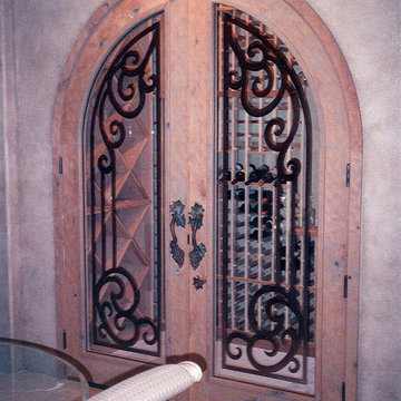 Glass Wine Cellar Doors - Wine Room Doors Frosted Custom Glass - CONCORDE W/ COL