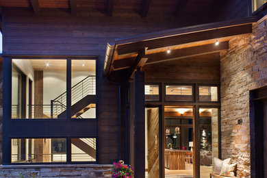 Contemporary exterior home idea in Denver