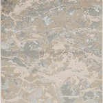 KAS - KAS Luna 7123 Asbury Rug, Sand Gray, 6'7"x9'6" - Beautifully crafted rugs adding subtle drama to any room. The texture adds depth, the metallic highlights add luster and the tonal colors make for an easy decorating palette. Luna is machine woven of soft polyester and polypropylene in Turkey and has a pile height.