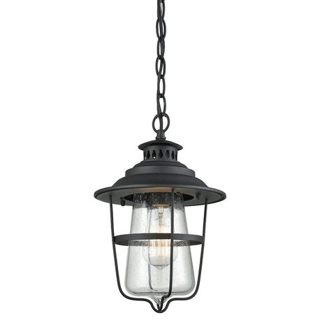 Caged Style One Light Outdoor Pendant Ceiling Light - Vintage Charm Outdoor