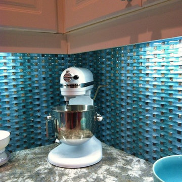 San Diego Ca Kitchen Remodel woven back splash
