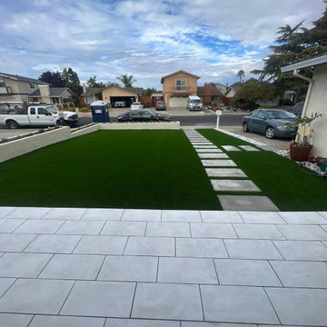 Front yard hardscaping in Prosper