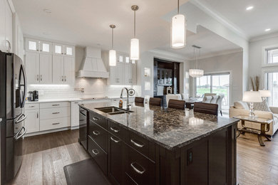 Example of a transitional kitchen design in Other