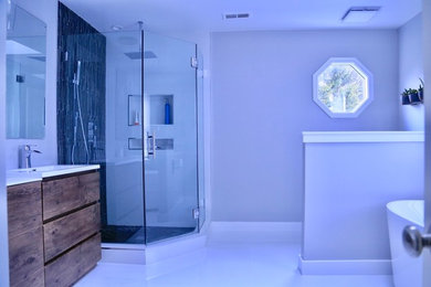 Bathroom - contemporary bathroom idea in DC Metro