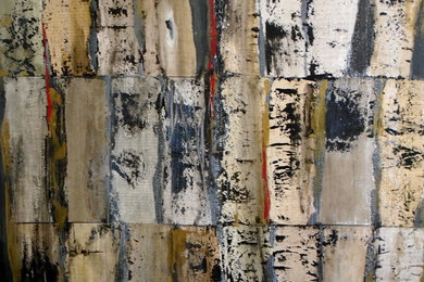 Large Wall Art Original Textured Mixed Media Painting Contemporary art LEXICON