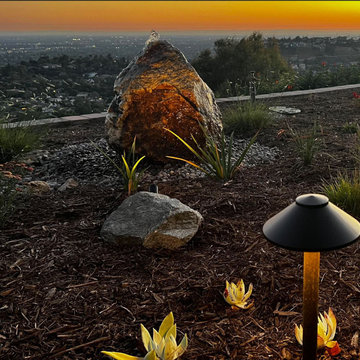 Xeriscape & Native Garden with Waterfall