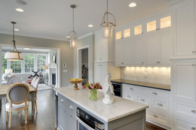 Example of a transitional kitchen design in Minneapolis