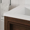 The Shiloh Bathroom Vanity, Dark Walnut, 55", Double Sink, Freestanding