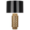 Robert Abbey Dolly Gold And Black Table Lamp