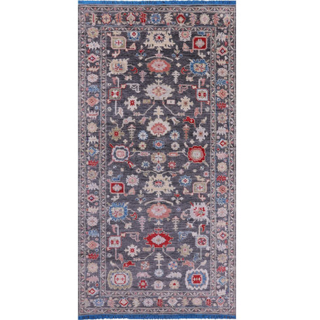 Handmade Turkish Oushak Wool Rug 6' 0" X 12' 2" - Q11722