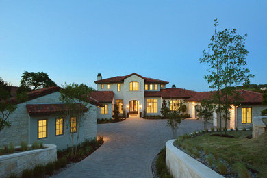 Transitional exterior in Austin.