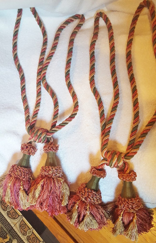 How to Use Tassel Curtain/ Drapery Tie Backs