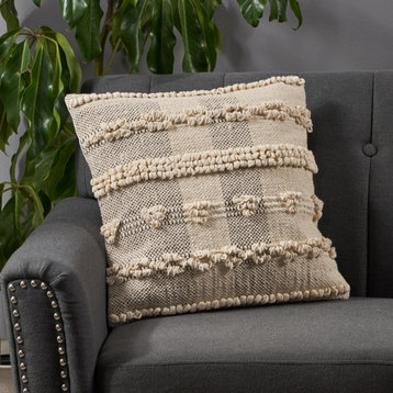Stephanie Boho Handcrafted Fabric Pillow Cover, Single