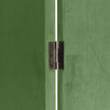 6 ft. Classic Arch Velvet Room Divider Green 3 Panel