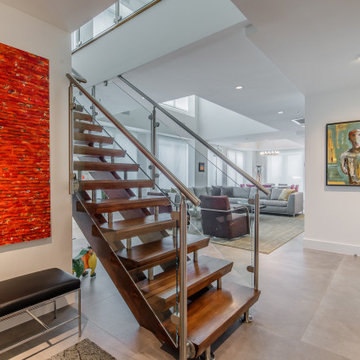 2-Story Penthouse Entry Way after Renowned Renovation