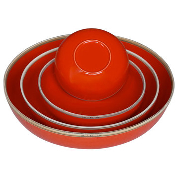Coral Red Hermit Bowl, Small