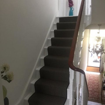 Grey Carpet to Stairs with Black Whipping