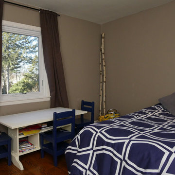 Stylish Bedroom with Large New Casement Window - Renewal by Andersen LI NY