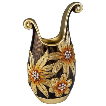 18”H Golden Demeter Decorative Vase
