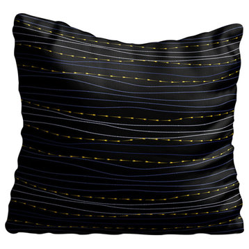 Modern Luxe Gold Throw Pillow Case